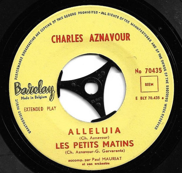 Charles Aznavour : Alleluia (7", EP)