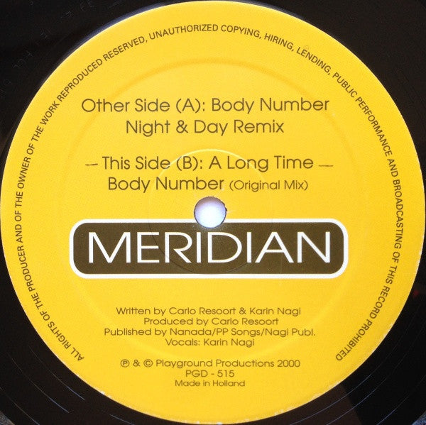 Meridian (2) : Body Number (12")