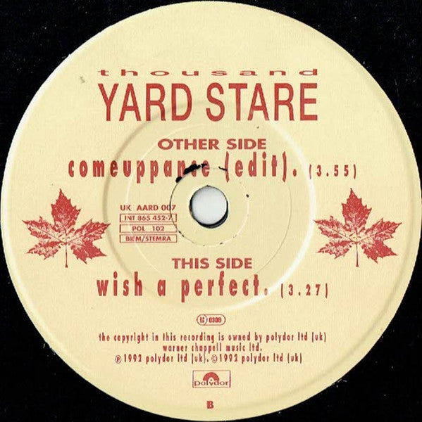 Thousand Yard Stare : Comeuppance (7", Single)