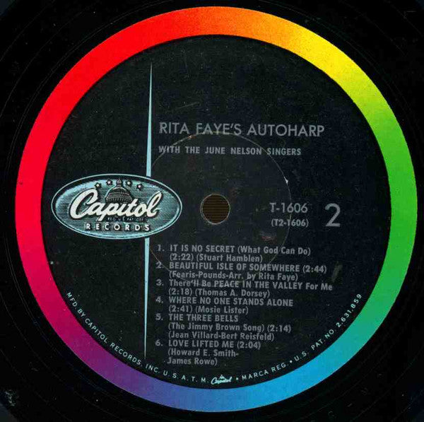 Rita Faye* : Rita Faye's Autoharp (LP, Album, Mono)