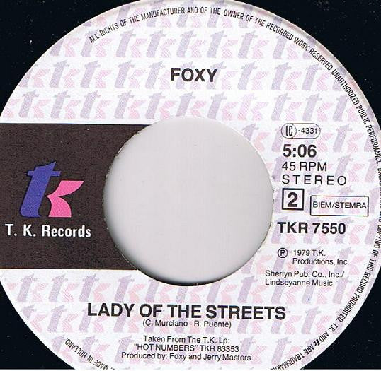 Foxy : Headhunter / Lady Of The Streets (7", Single)