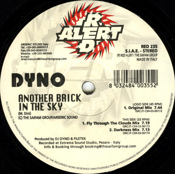 Dyno : Another Brick In The Sky (12")
