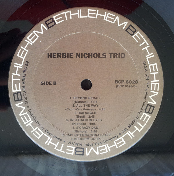 Herbie Nichols : The Bethlehem Years (LP, Album, RE)