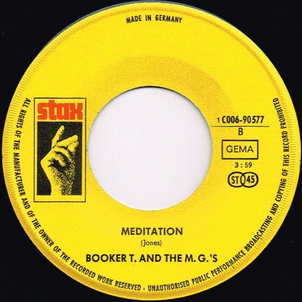 Booker T & The MG's : Slum Baby (7", Single)