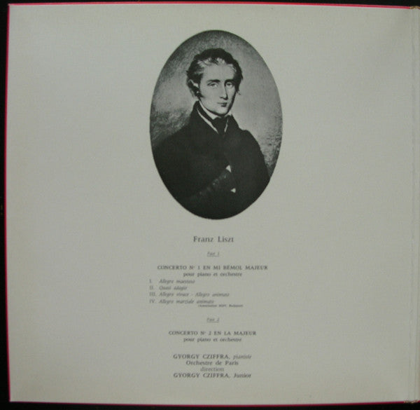 Gyorgy Cziffra, Orchestre De Paris , Direction György Cziffra, Jr., Franz Liszt : Concertos Pour Piano Et Orchestre Nos. 1 Et 2 (LP)