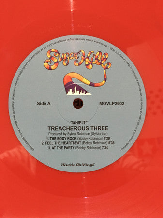 Treacherous Three : Whip It (LP, Album, Ltd, Num, RE, Red)