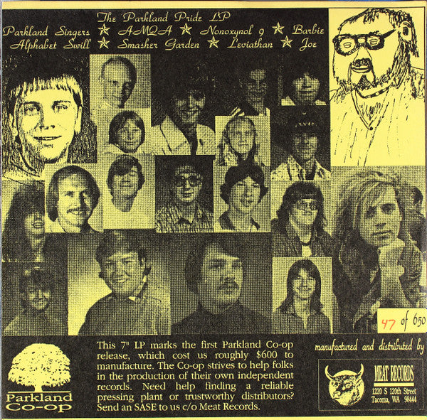 Various : The Parkland Pride LP (7", Ltd, Num)