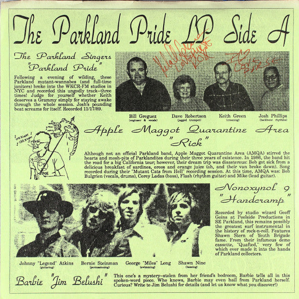 Various : The Parkland Pride LP (7", Ltd, Num)