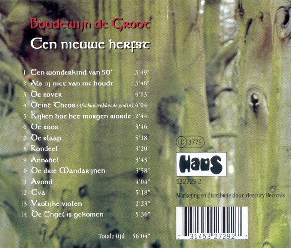 Boudewijn de Groot : Een Nieuwe Herfst (CD, Album)