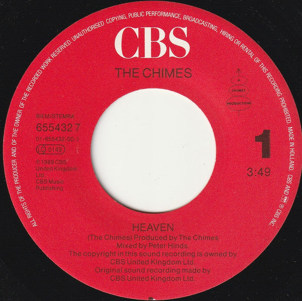The Chimes : Heaven (7", Single)