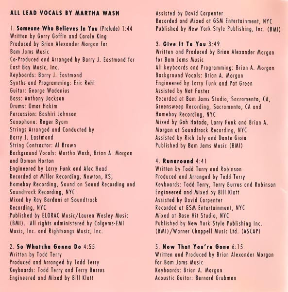 Martha Wash : Martha Wash (CD, Album)