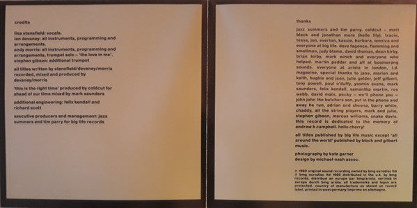 Lisa Stansfield : Affection (CD, Album, RE)