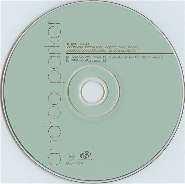 Andrea Parker : Kiss My Arp (CD, Album, Dig)