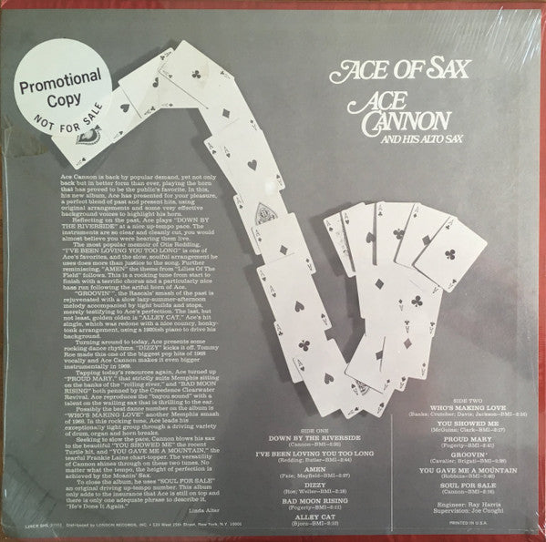 Ace Cannon : Ace Of Sax (LP, Album)