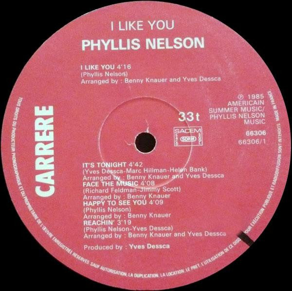 Phyllis Nelson : I Like You (LP, Album)