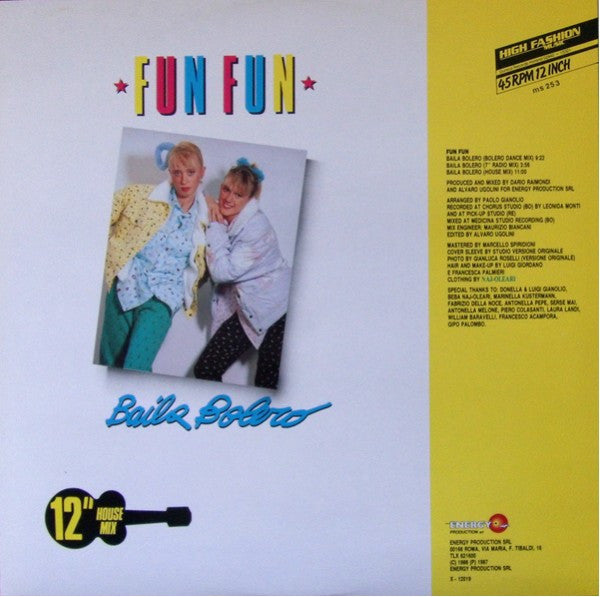 Fun Fun : Baila Bolero (12")