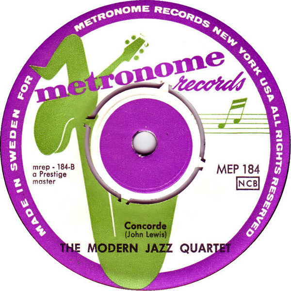 The Modern Jazz Quartet : Concorde (7", EP)