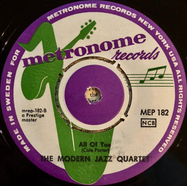 The Modern Jazz Quartet : Ralph's New Blues / All Of You (7", EP)