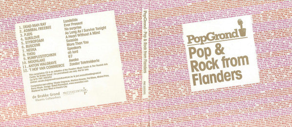 Various : PopGrond - Pop & Rock From Flanders (CD, Comp, Promo)