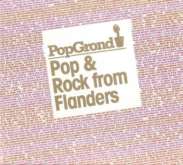Various : PopGrond - Pop & Rock From Flanders (CD, Comp, Promo)