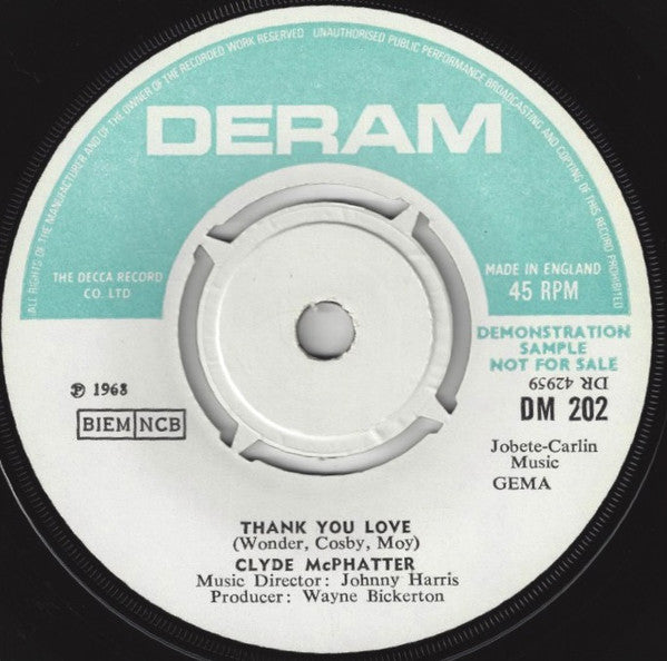 Clyde McPhatter : Only A Fool (7", Single, Promo, 4-p)