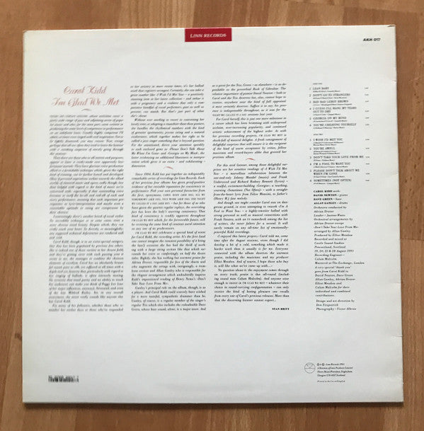 Carol Kidd : I'm Glad We Met (LP)