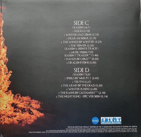 L'Orchestra Cinematique : Game Of Thrones - Volume 2 (2xLP, Comp, Pic, Unofficial, Gat)