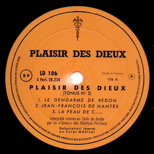 Plaisir Des Dieux : Tonus N°2 (10", Ltd)
