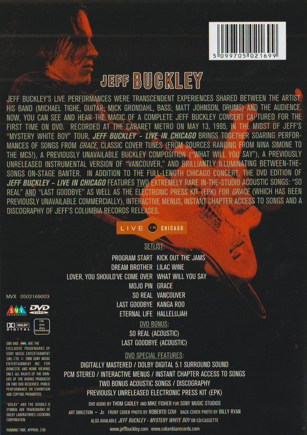 Jeff Buckley : Live In Chicago (DVD-V, Multichannel)