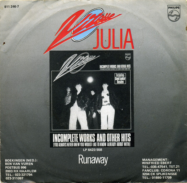 Vitesse (2) : Julia (7", Single)
