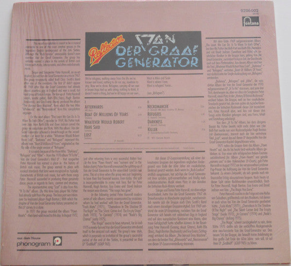 Van Der Graaf Generator : Reflection (LP, Comp)