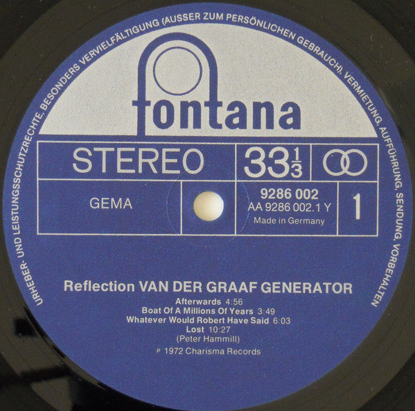 Van Der Graaf Generator : Reflection (LP, Comp)