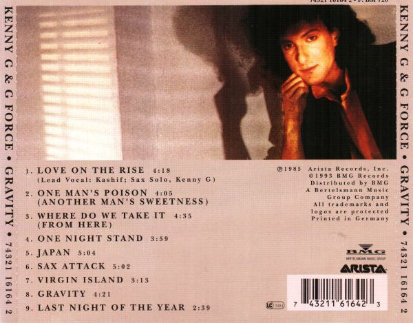 Kenny G (2) & G Force (8) : Gravity (CD, Album, RE)