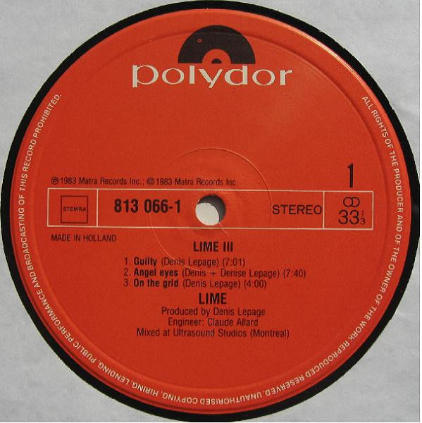 Lime (2) : Lime 3 (LP, Album)