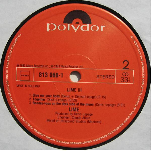 Lime (2) : Lime 3 (LP, Album)