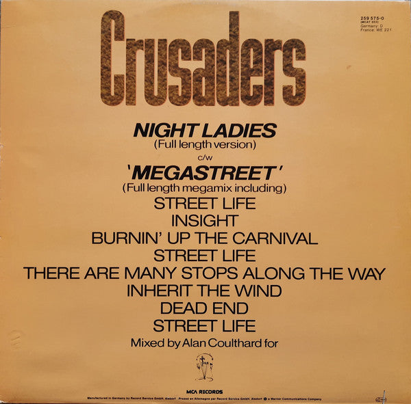 The Crusaders : Night Ladies / Megastreet (12", P/Mixed)