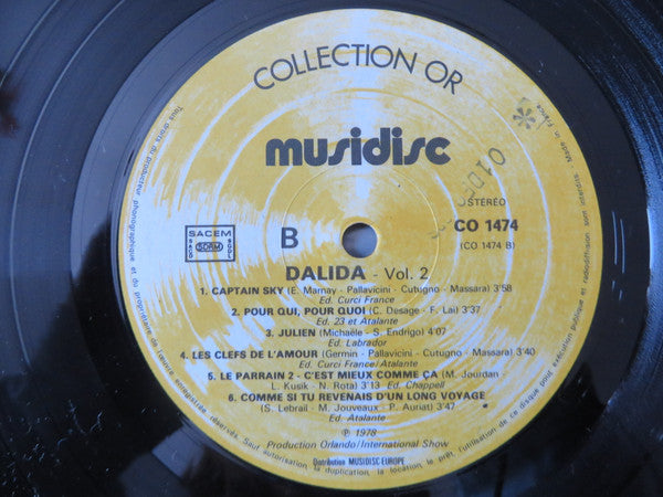 Dalida : Dalida Vol. 2 (LP, Comp)