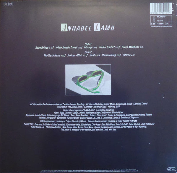 Annabel Lamb : When Angels Travel (LP, Album)