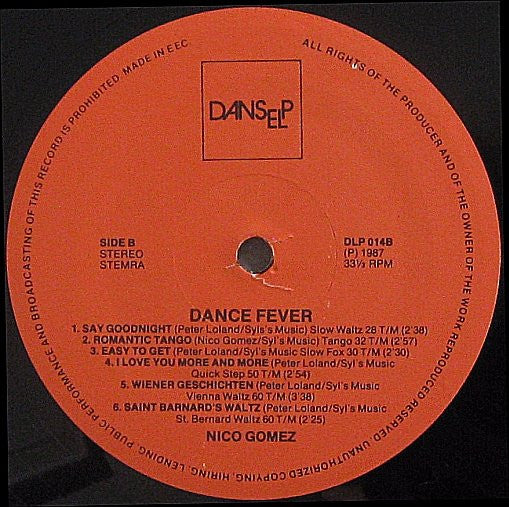 Nico Gomez : Dance Fever (LP)