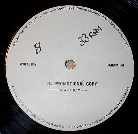 WestBam : Let Yourself Go (12", Promo)