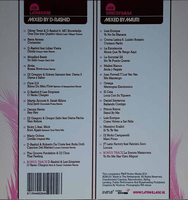 D-Rashid, DJ Mauri : Latin Village Vol.7  (2xCD, Comp, Mixed)