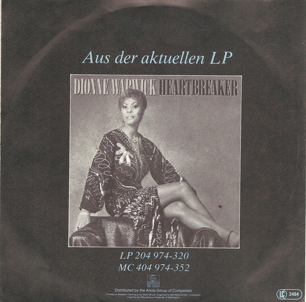 Dionne Warwick : Take The Short Way Home (7", Single)