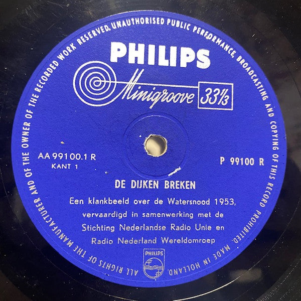 No Artist : De Dijken Breken (10", Mono)
