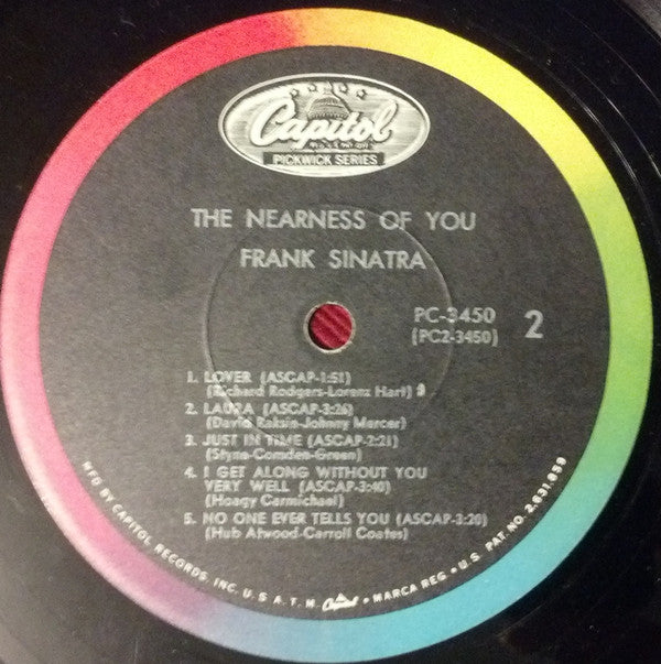 Frank Sinatra : The Nearness Of You (LP, Comp, Mono)