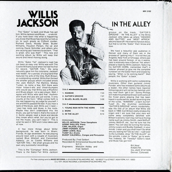 Willis Jackson : In The Alley (LP, Album)