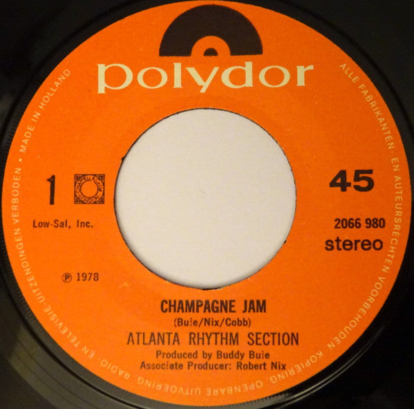 Atlanta Rhythm Section : Champagne Jam (7", Single)