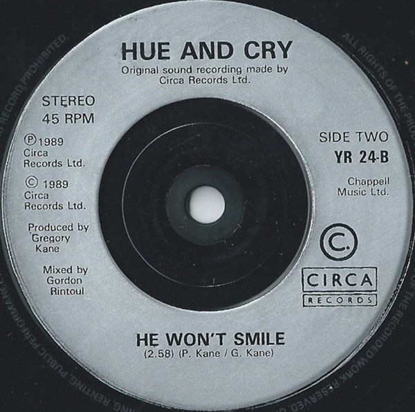 Hue And Cry* : Looking For Linda (7", Single, Sil)