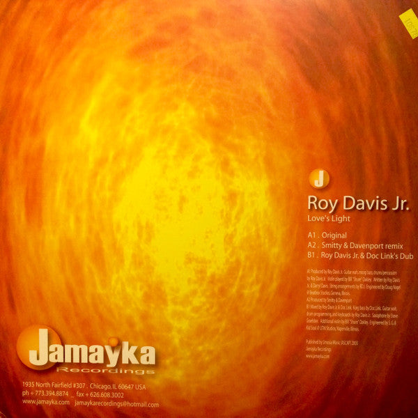 Roy Davis Jr. : Love's Light (12")