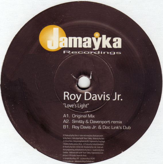 Roy Davis Jr. : Love's Light (12")