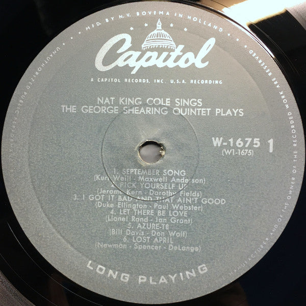 Nat King Cole / George Shearing : Nat King Cole Sings / George Shearing Plays (LP, Mono)